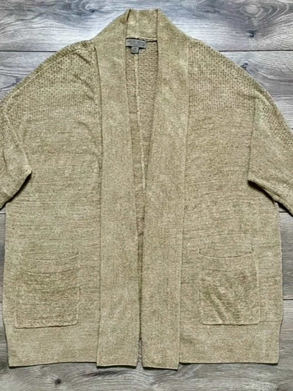 Barefoot Dreams CozyChic Ultra Lite Long Sleeve Open Cardigan Pockets Brown X/XL